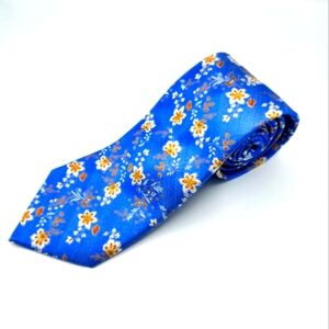 Floral Blue Tie